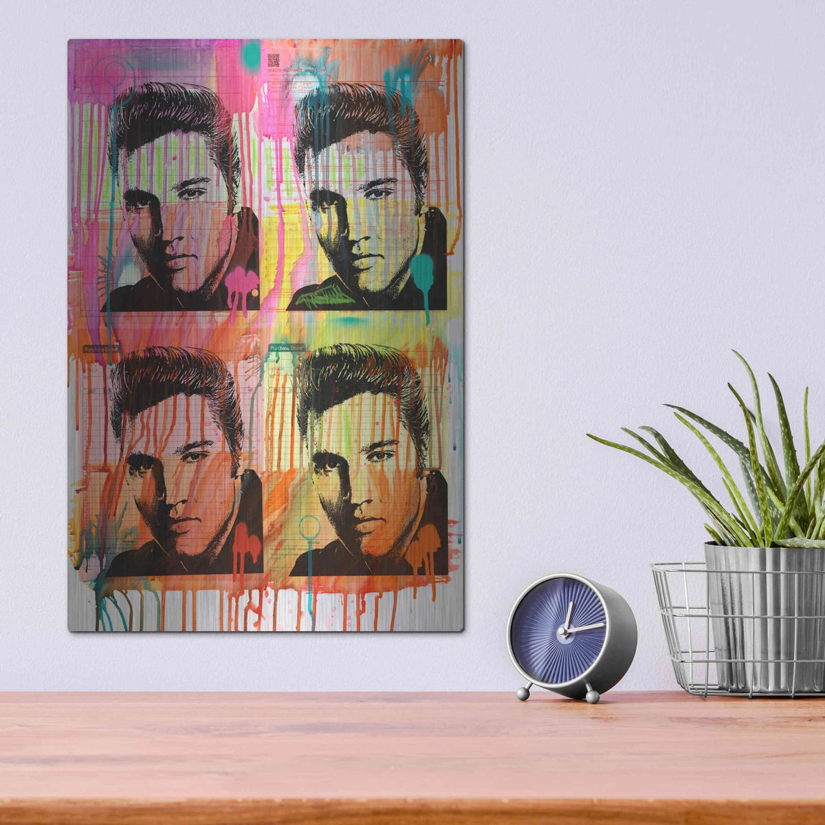 'Elvis 4' by Dean Russo – Metal Wall Art, 12x16 room view