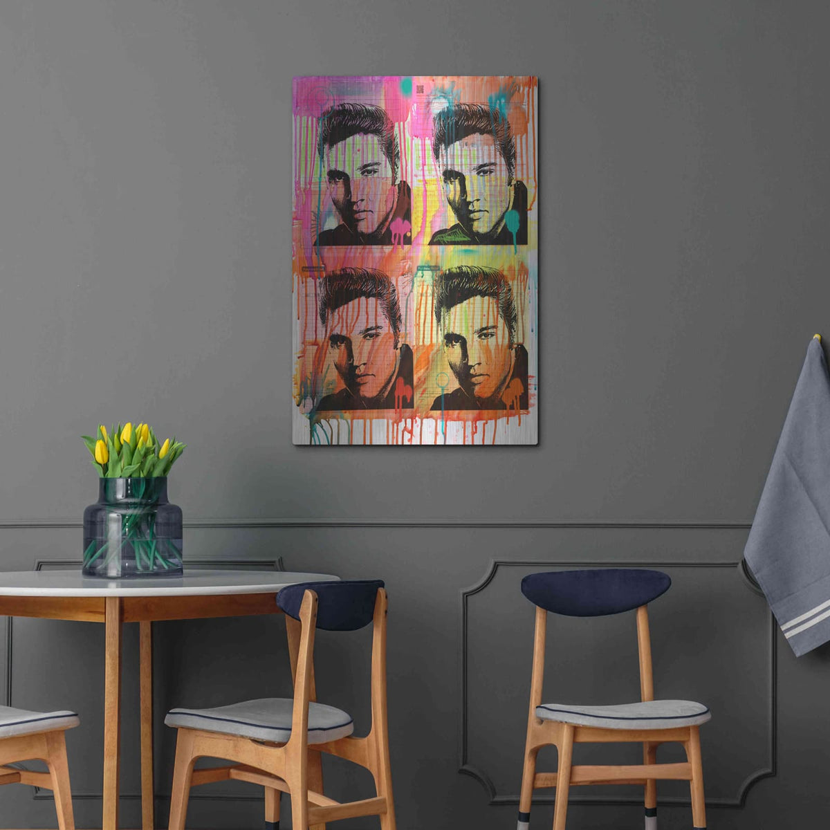 'Elvis 4' by Dean Russo – Metal Wall Art, 24x36 room view