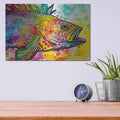 'Fish' by Dean Russo – Metal Wall Art, 16x12 room view