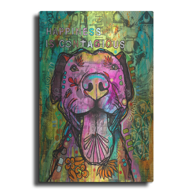 'Happiness is Contagious' by Dean Russo – Metal Wall Art