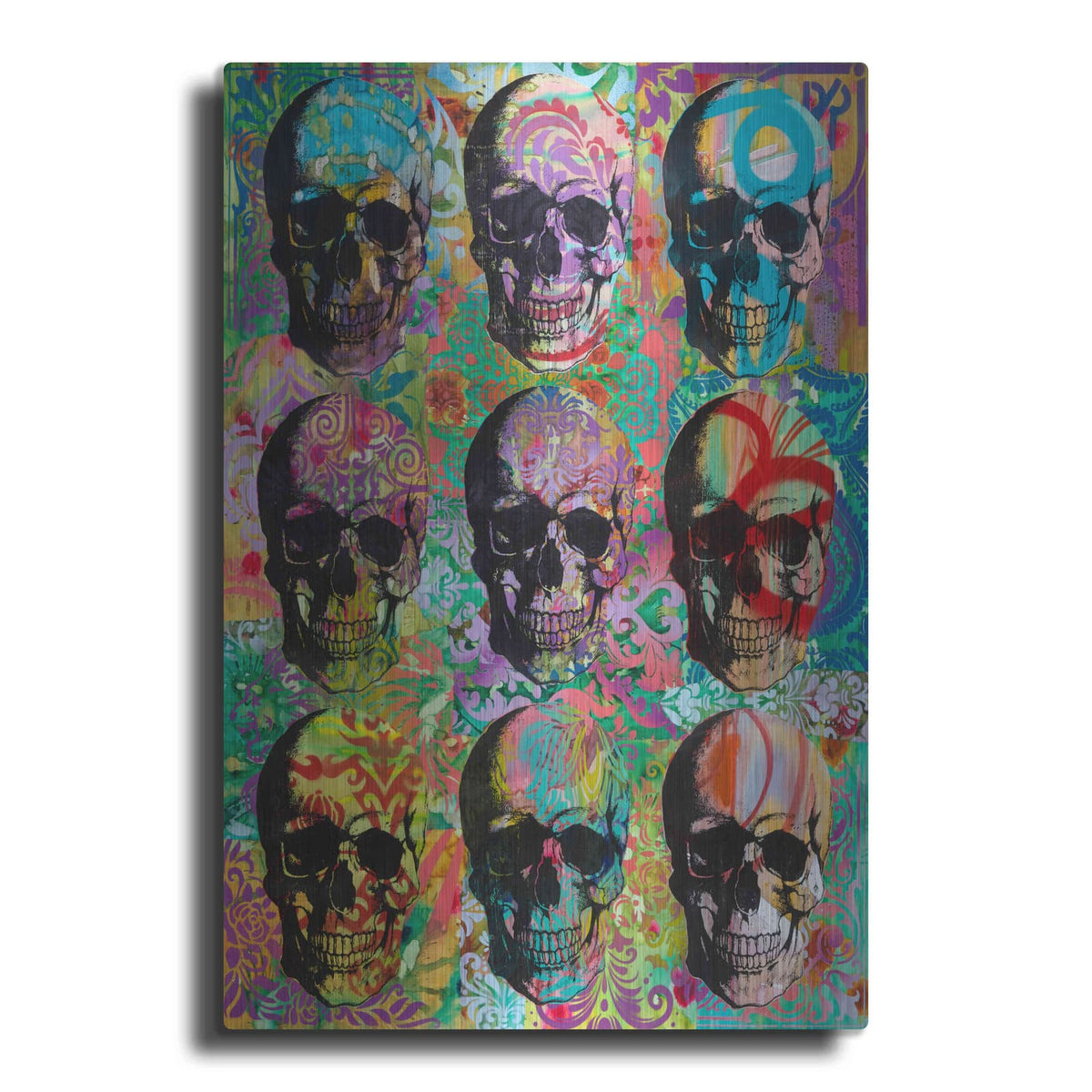 '9 Skulls' by Dean Russo – Metal Wall Art