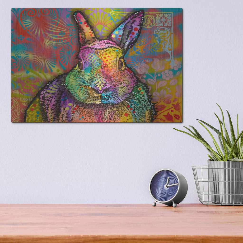 'Hare' by Dean Russo – Metal Wall Art, 16x12 room view
