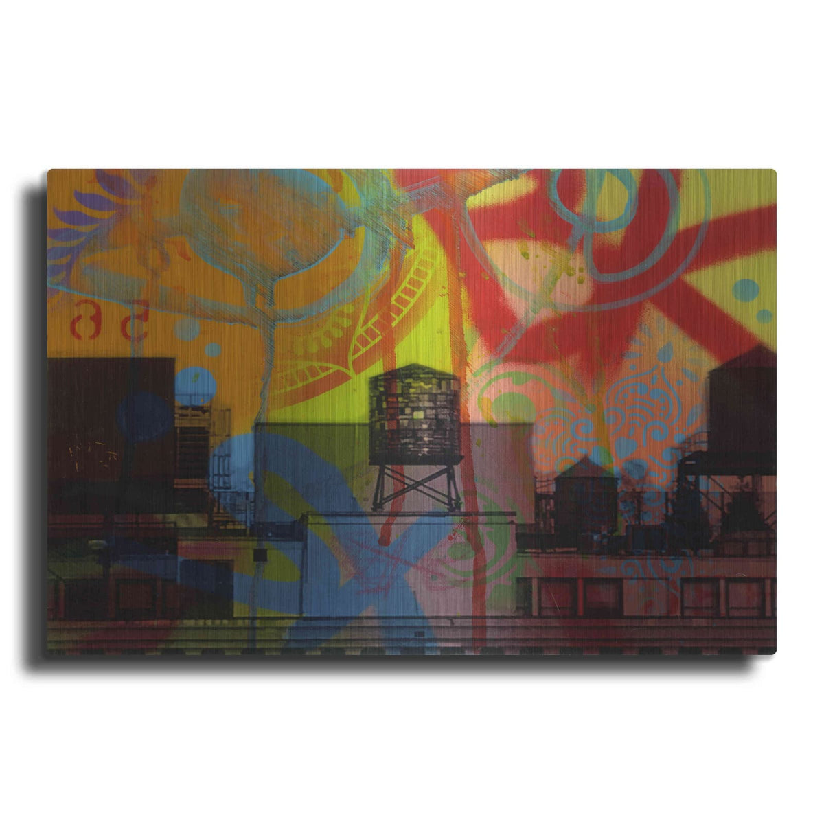 'Brooklyn Watertower' by Dean Russo – Metal Wall Art