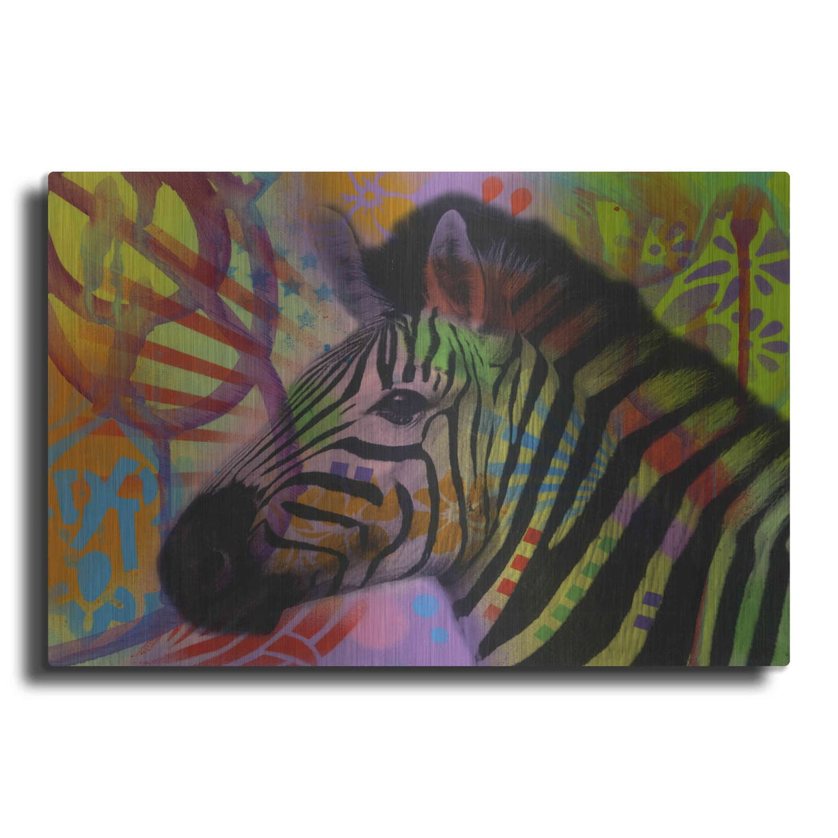'Zebra 2' by Dean Russo – Metal Wall Art