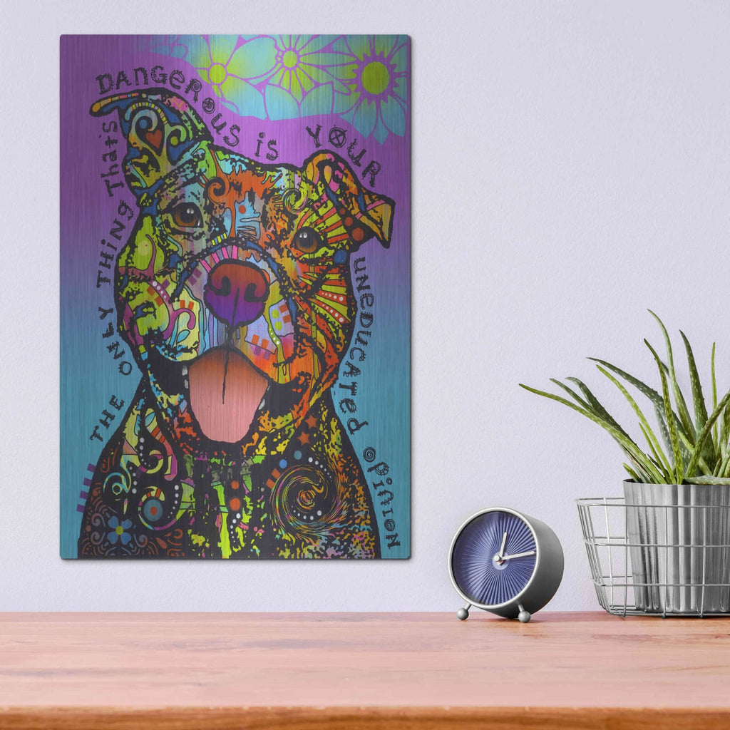 'Dangerous' by Dean Russo – Metal Wall Art, 12x16 room view