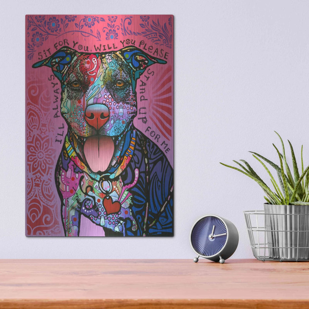 'Stand Up' by Dean Russo – Metal Wall Art, 12x16 room view
