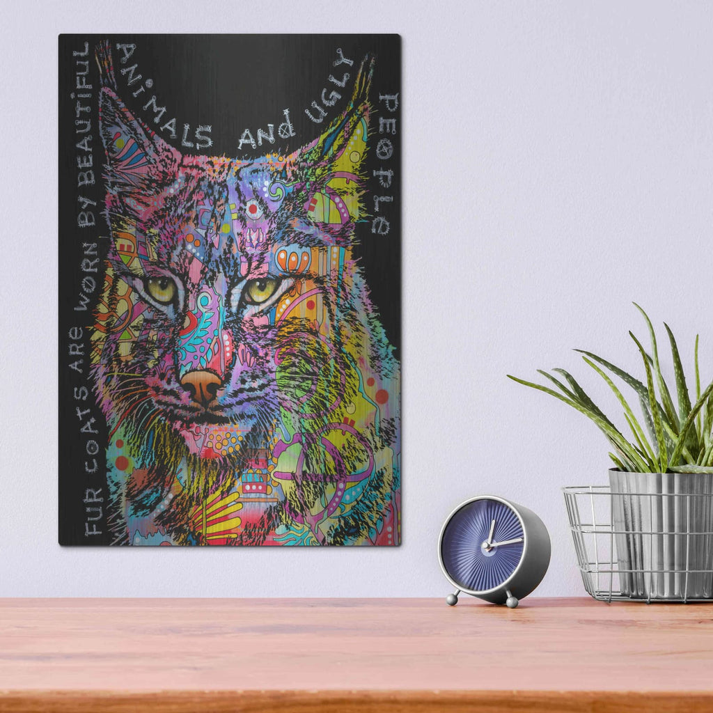 'Psychedelic Bobcat' by Dean Russo – Metal Wall Art, 12x16 room view