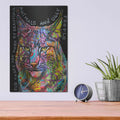 'Psychedelic Bobcat' by Dean Russo – Metal Wall Art, 12x16 room view