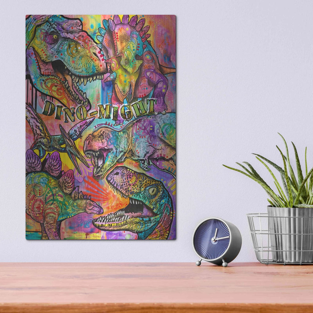 'Dino - Might' by Dean Russo – Metal Wall Art, 12x16 room view