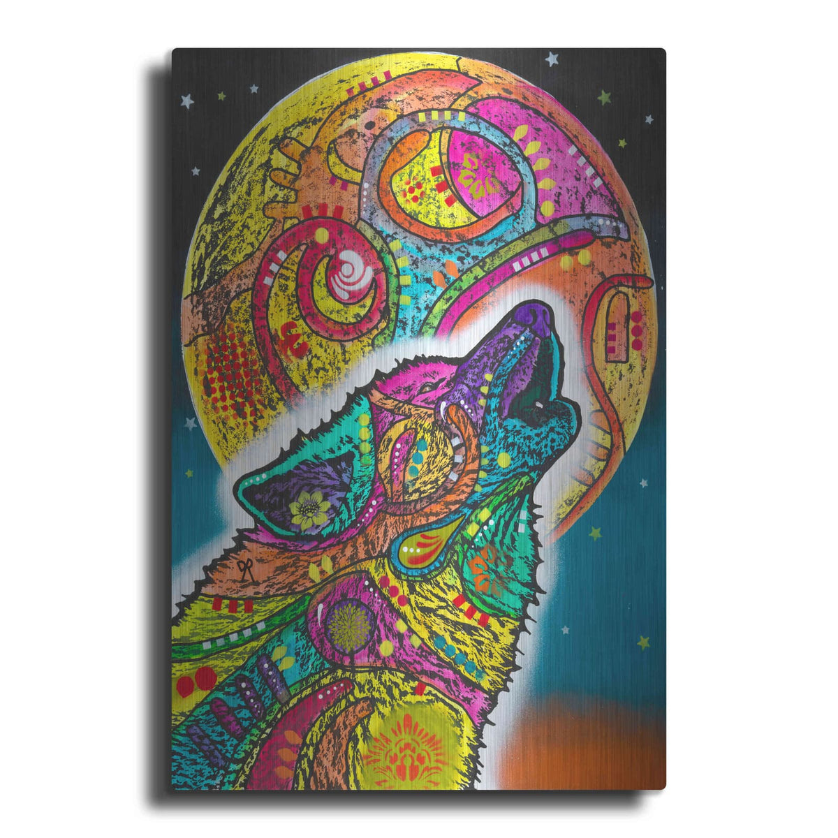 'Howling Wolf' by Dean Russo – Metal Wall Art