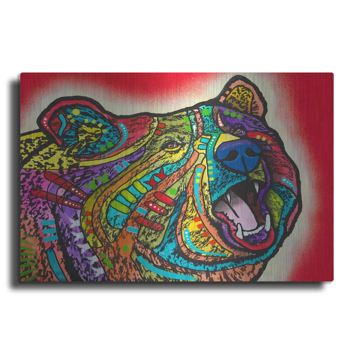 'Roaring Bear' by Dean Russo – Metal Wall Art