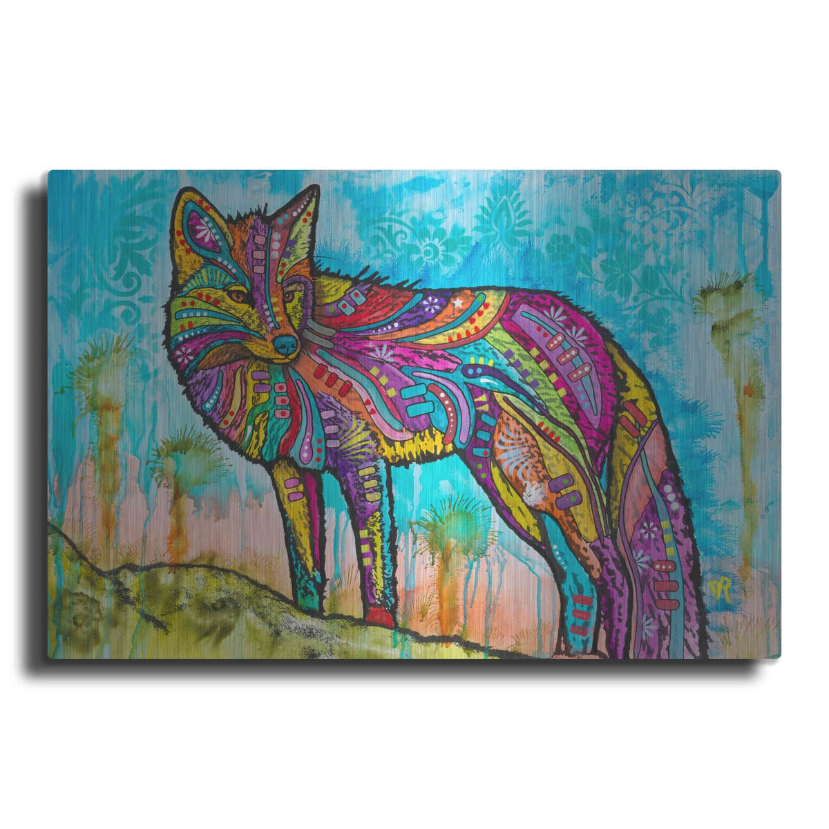 'Electric Fox' by Dean Russo – Metal Wall Art