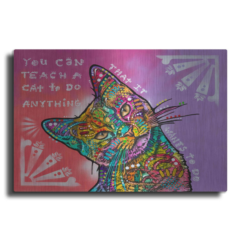 'You can teach a cat' by Dean Russo – Metal Wall Art