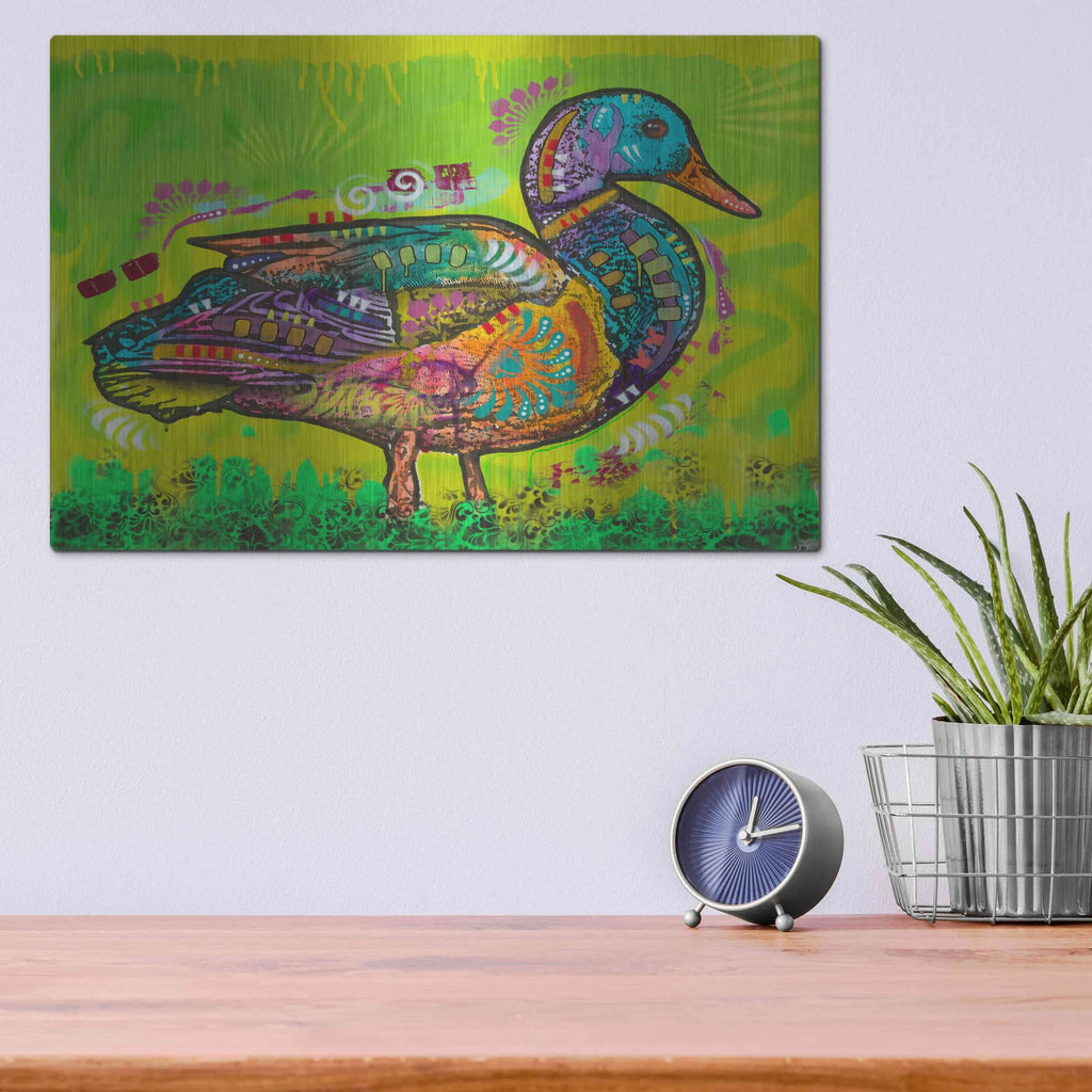 'Electric Duck' by Dean Russo – Metal Wall Art, 16x12 room view