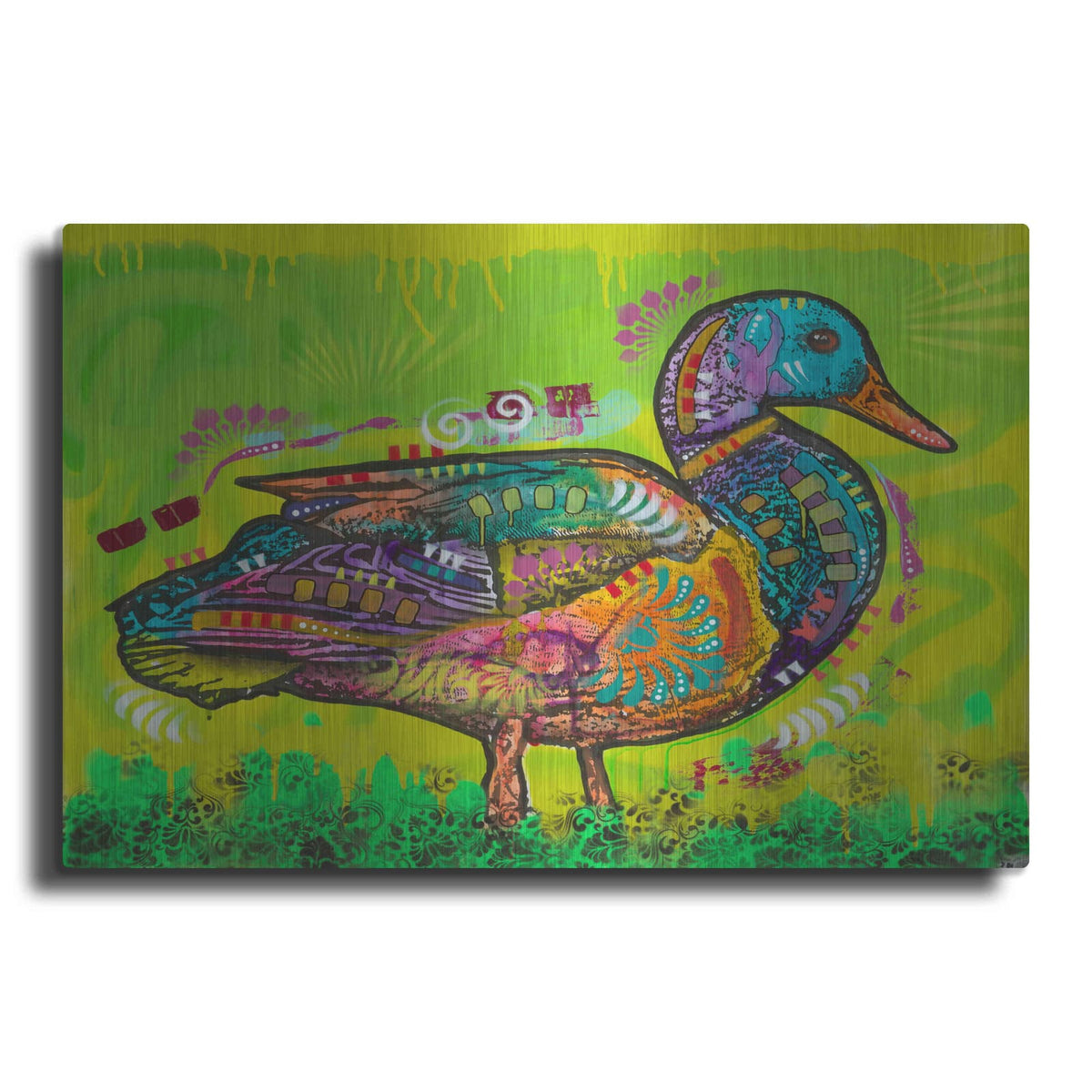 'Electric Duck' by Dean Russo – Metal Wall Art