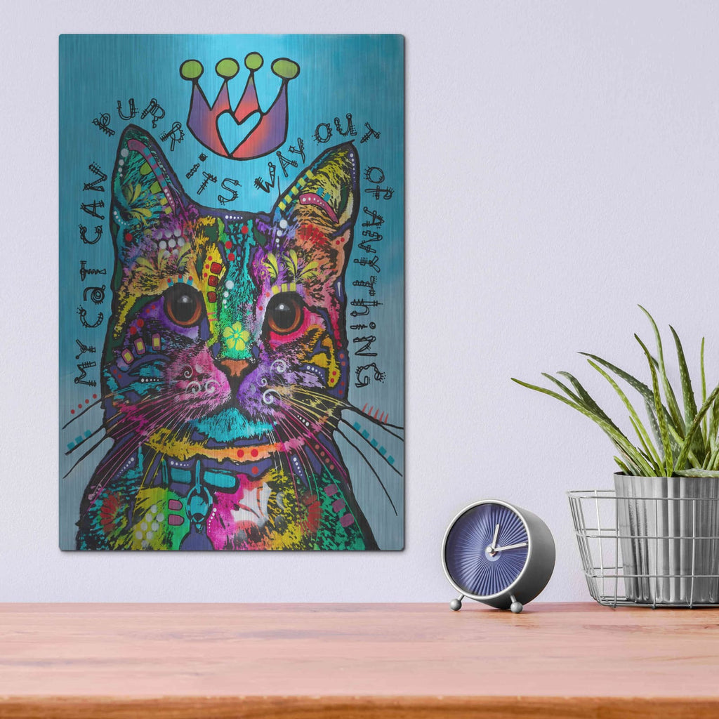 'My Cat' by Dean Russo – Metal Wall Art, 12x16 room view