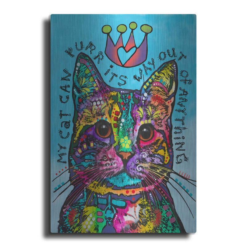 'My Cat' by Dean Russo – Metal Wall Art