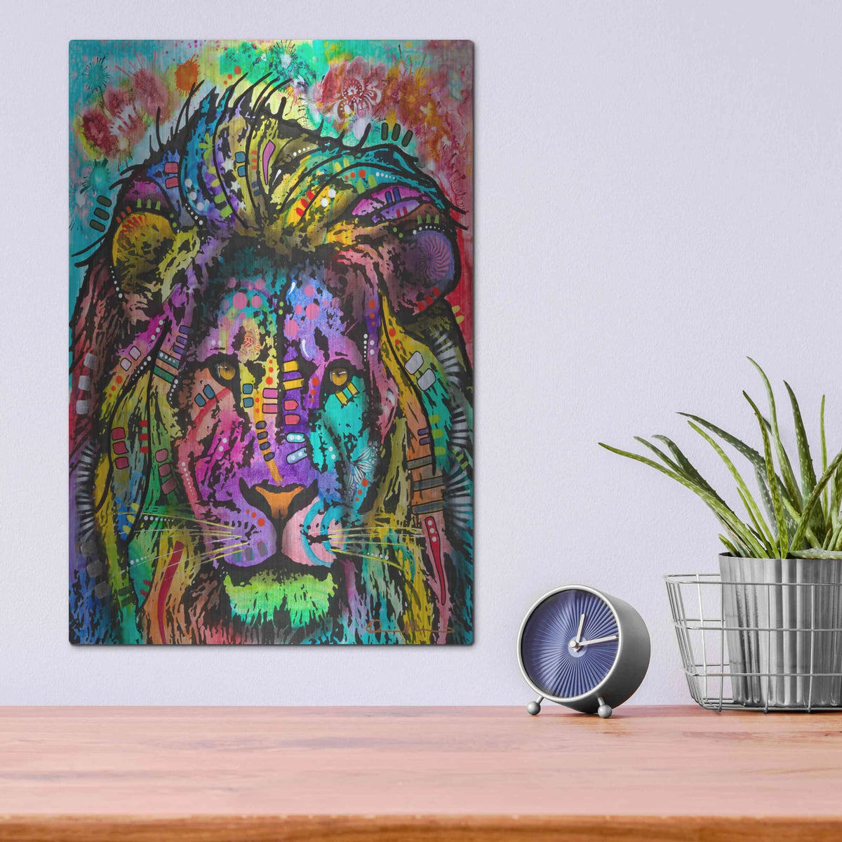 'King of the Jungle' by Dean Russo – Metal Wall Art, 12x16 room view