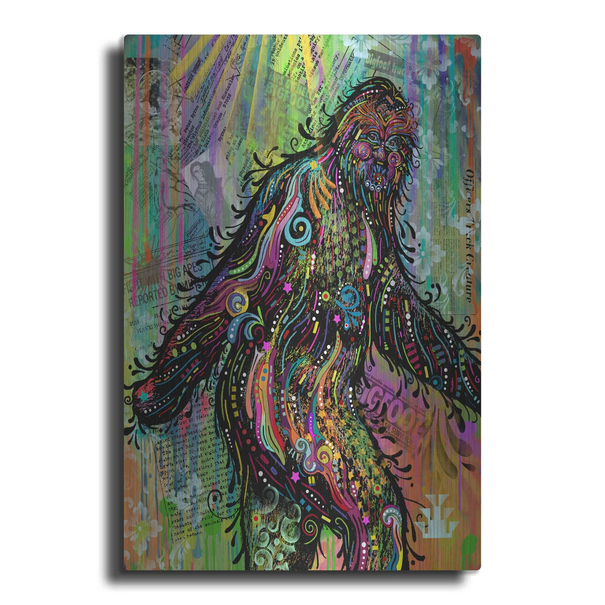 'Bigfoot' by Dean Russo – Metal Wall Art