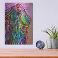 'Syco-Delic Lion' by Dean Russo – Metal Wall Art, 12x16 room view