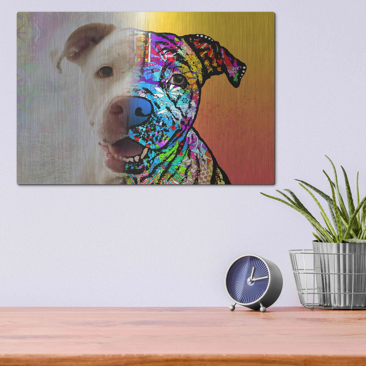 'Gayl_Hyde Lola' by Dean Russo – Metal Wall Art, 16x12 room view