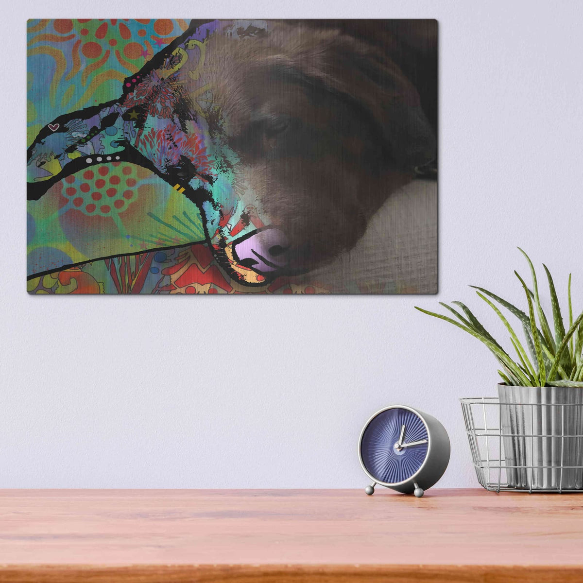 'Sheila Foward-Davis_Jordie' by Dean Russo – Metal Wall Art, 16x12 room view