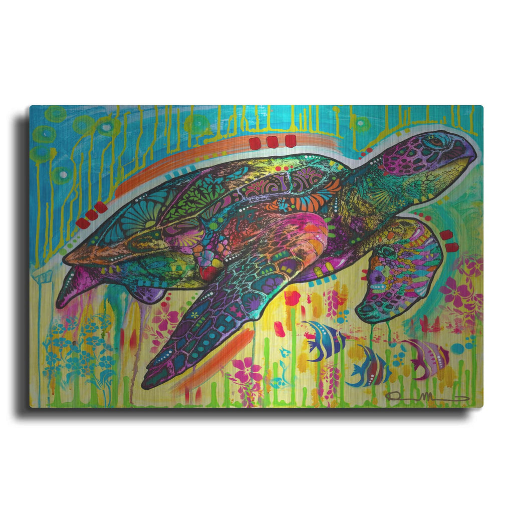 'Sea Turtle' by Dean Russo – Metal Wall Art
