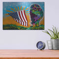 'Carrying the Flag' by Dean Russo – Metal Wall Art, 16x12 room view