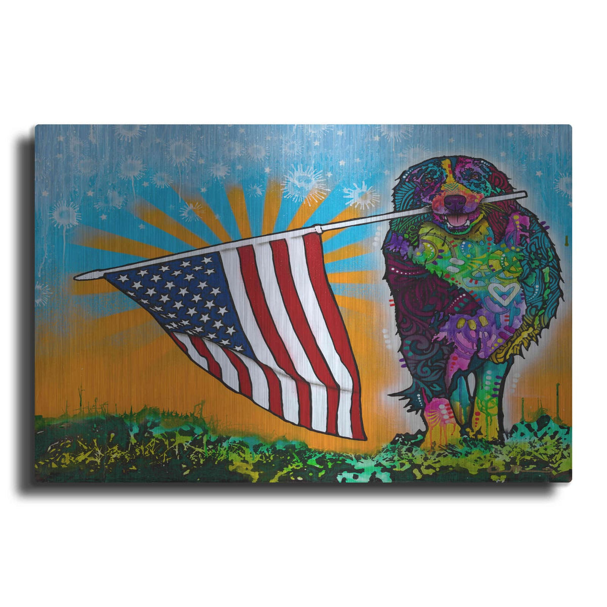 'Carrying the Flag' by Dean Russo – Metal Wall Art