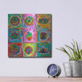 'Meditation Squares' by Dean Russo – Metal Wall Art, 12x12 room view