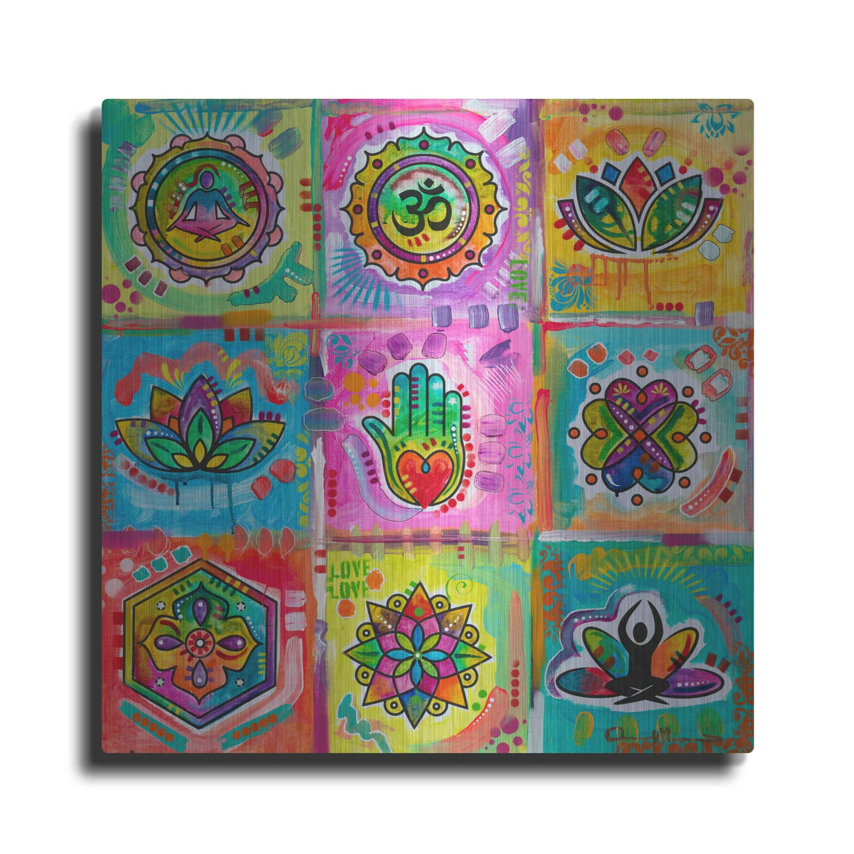 'Meditation Squares' by Dean Russo – Metal Wall Art