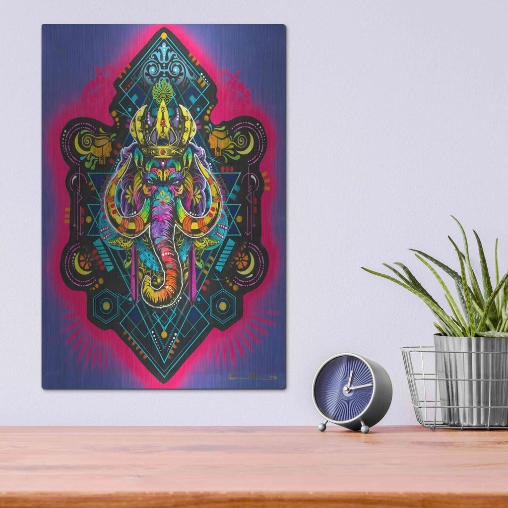 'King Elephant' by Dean Russo – Metal Wall Art, 12x16 room view
