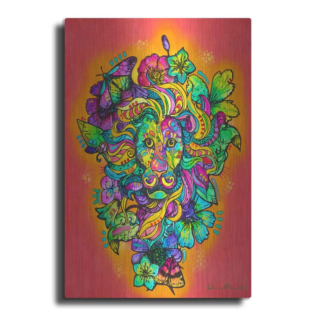 'Pretty Kitty Lion' by Dean Russo – Metal Wall Art