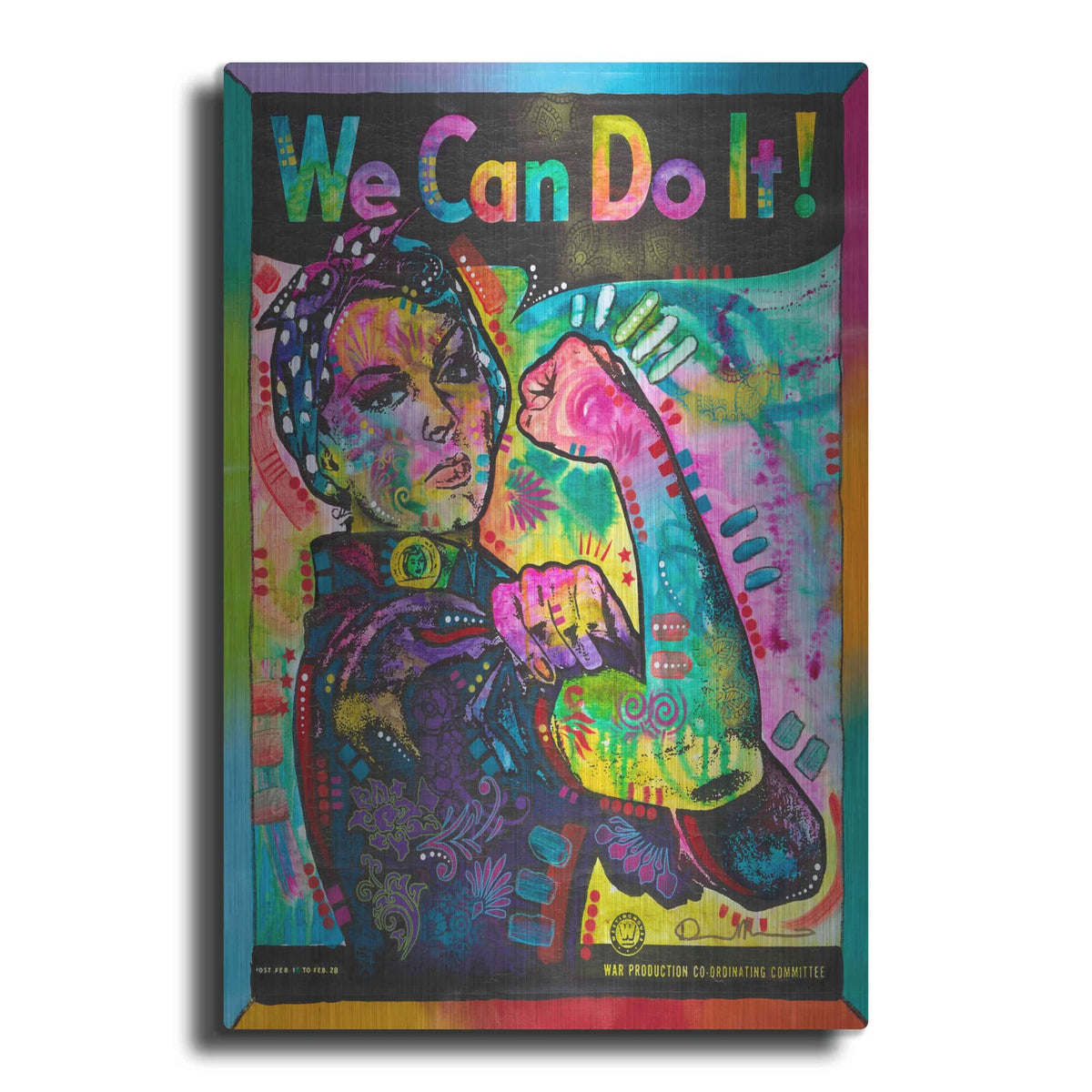 'We Can Do It' by Dean Russo – Metal Wall Art