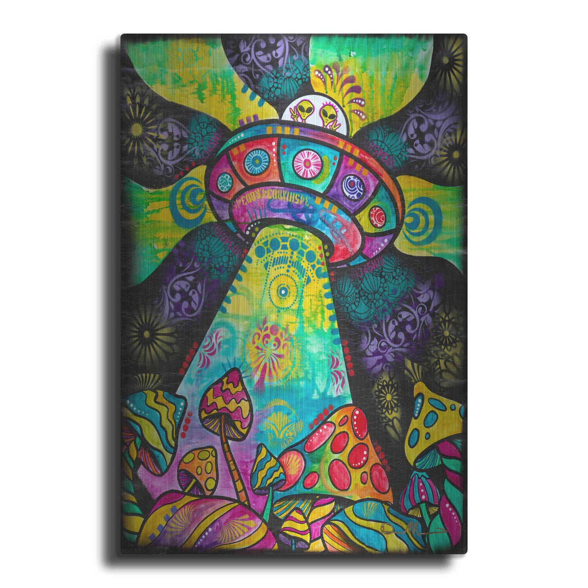 'We Come in Peace' by Dean Russo – Metal Wall Art