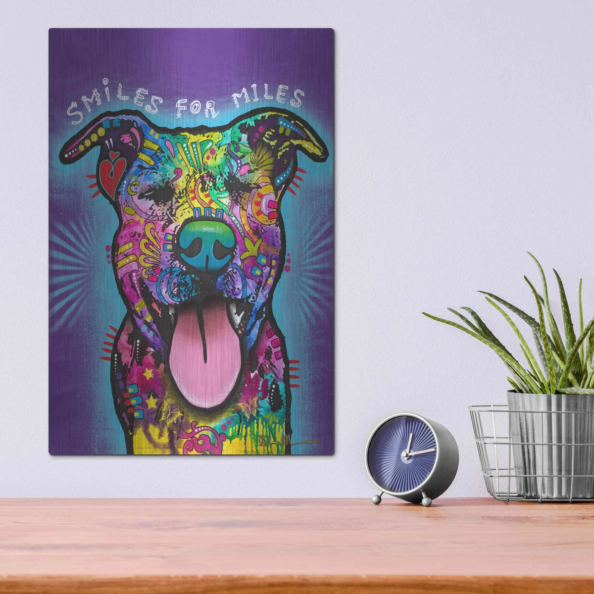 'Smiles for Miles' by Dean Russo – Metal Wall Art, 12x16 room view