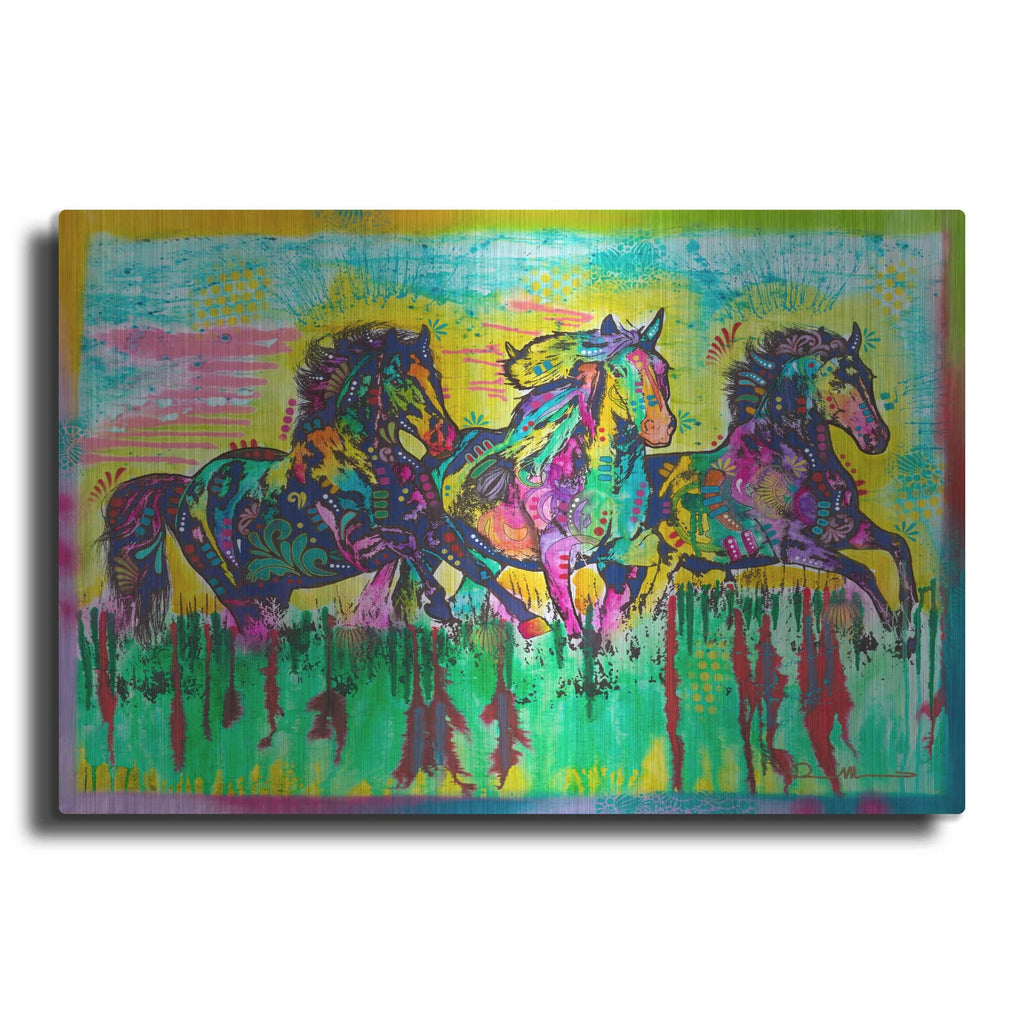 'Three Horses' by Dean Russo – Metal Wall Art