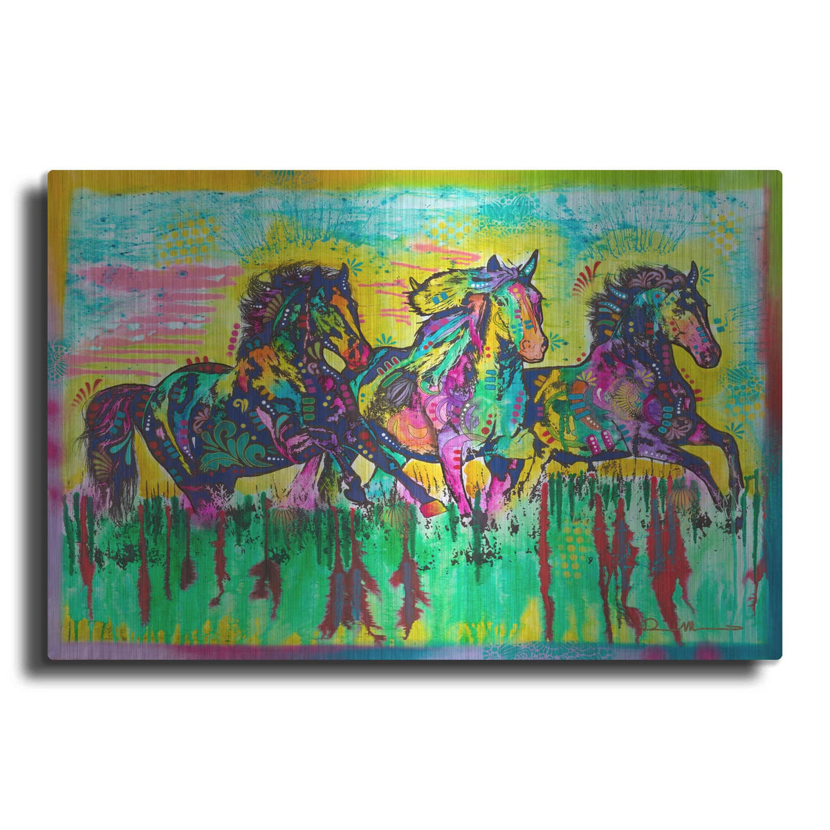 'Three Horses' by Dean Russo – Metal Wall Art