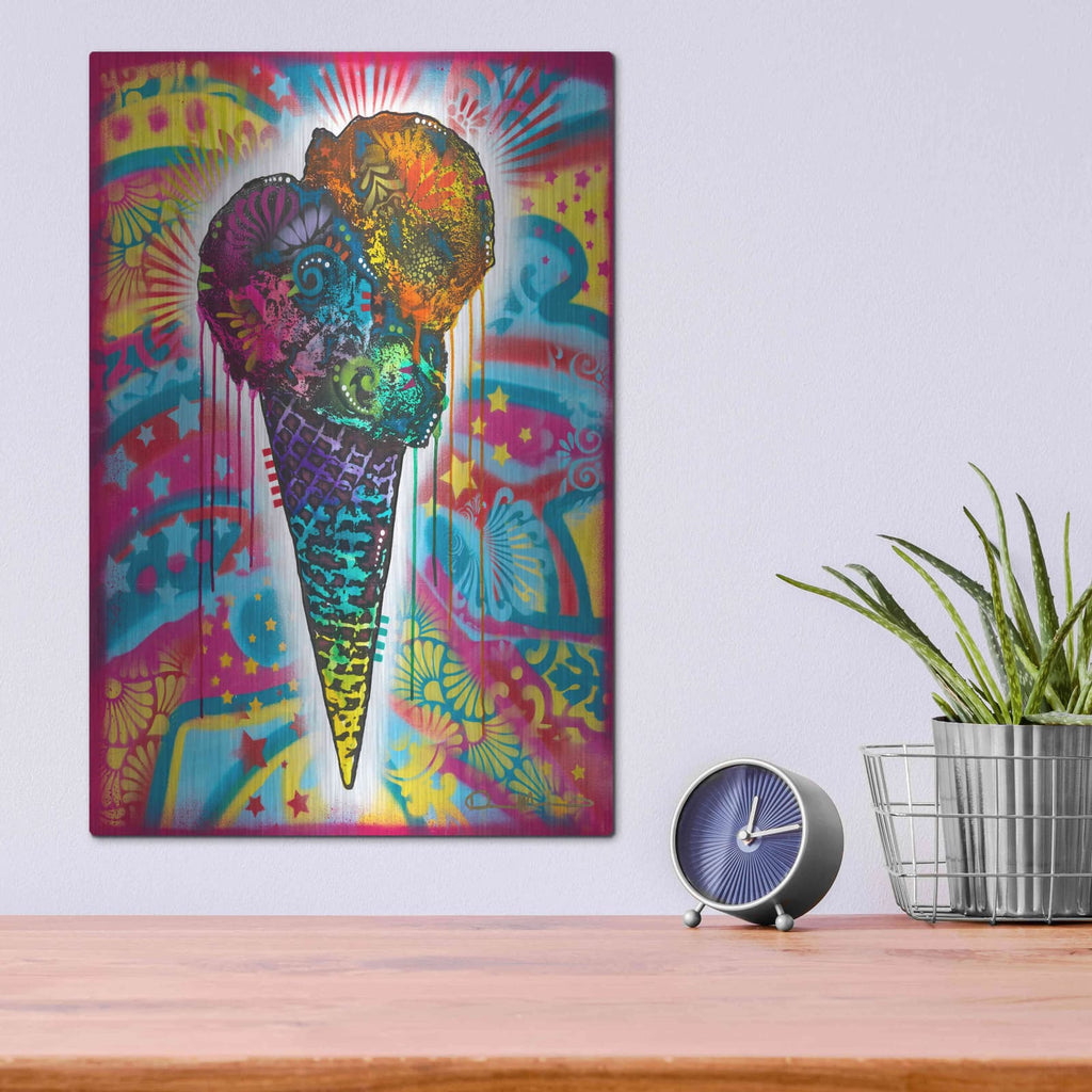 'Ice Cream Cone' by Dean Russo – Metal Wall Art, 12x16 room view