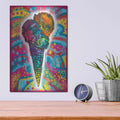 'Ice Cream Cone' by Dean Russo – Metal Wall Art, 12x16 room view