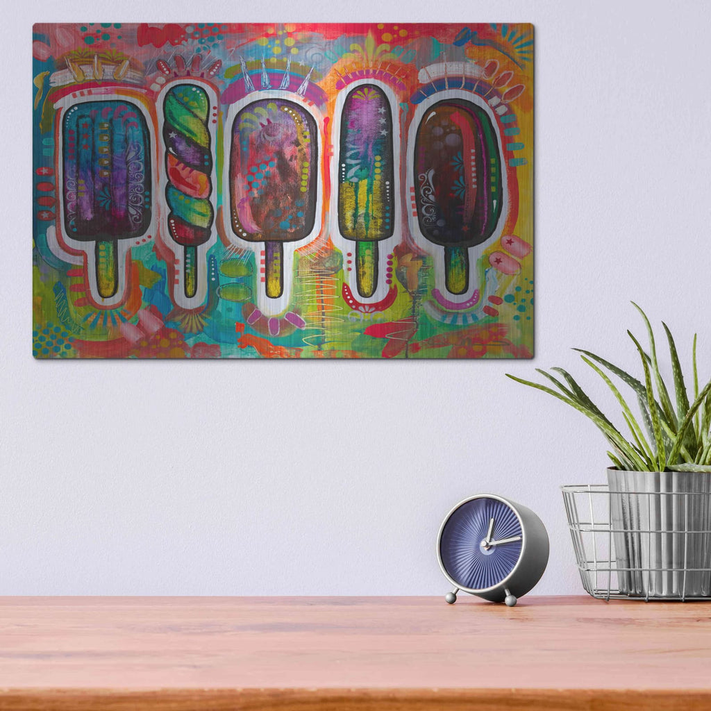 'Ice Pops 1' by Dean Russo – Metal Wall Art, 16x12 room view
