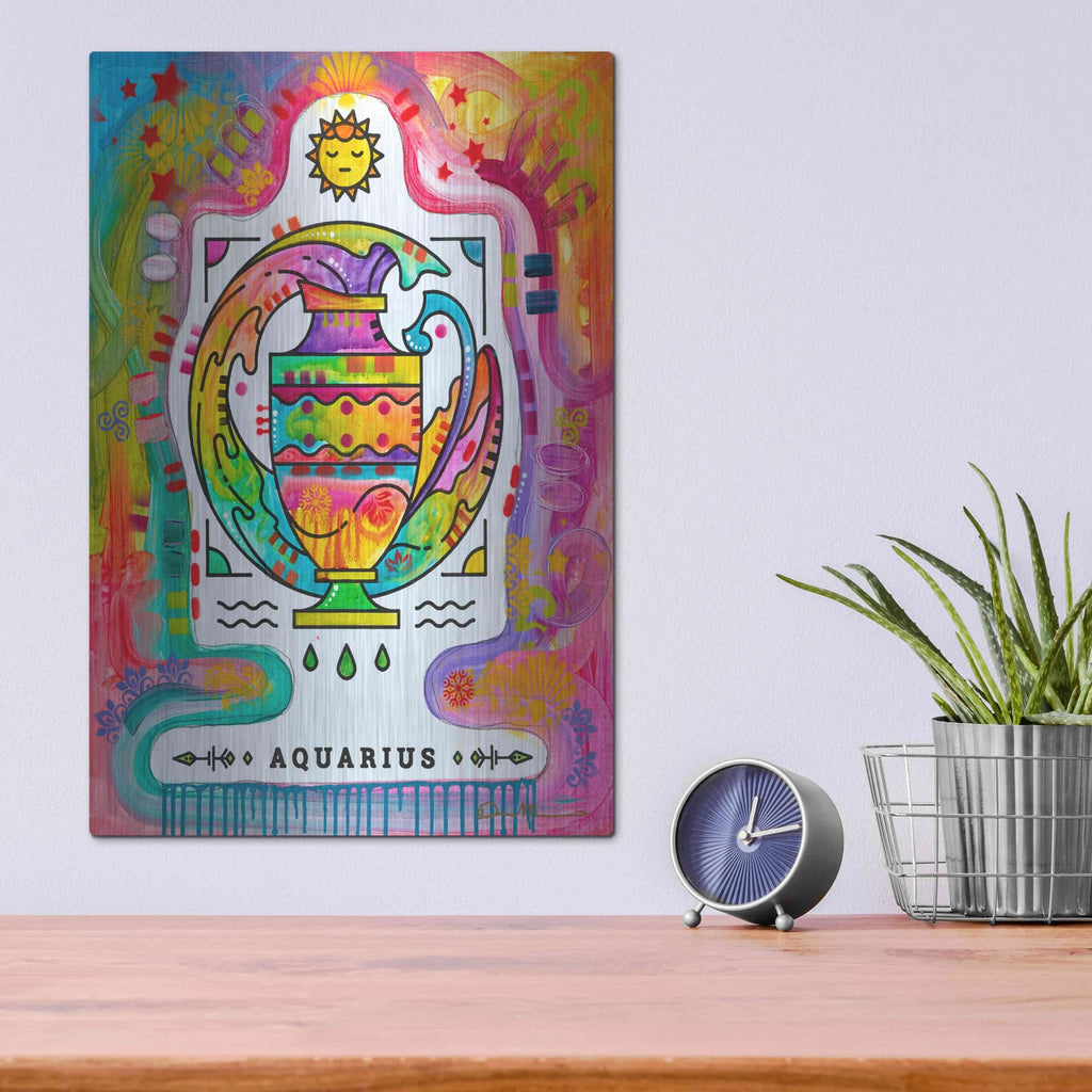 'Aquarius' by Dean Russo – Metal Wall Art, 12x16 room view