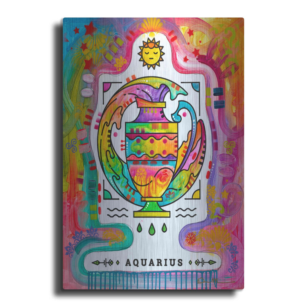 'Aquarius' by Dean Russo – Metal Wall Art