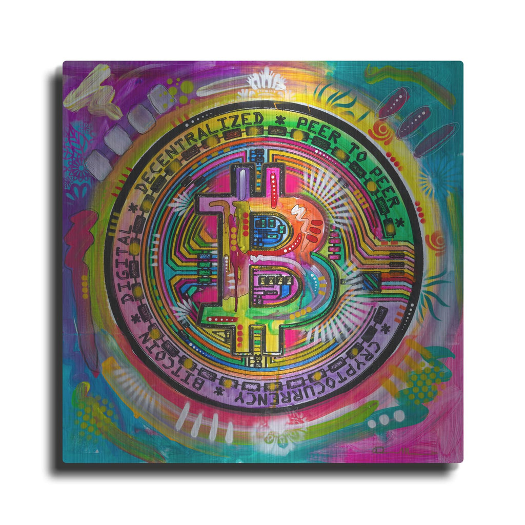 'Bitcoin' by Dean Russo – Metal Wall Art