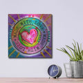 'Made with Love' by Dean Russo – Metal Wall Art, 12x12 room view