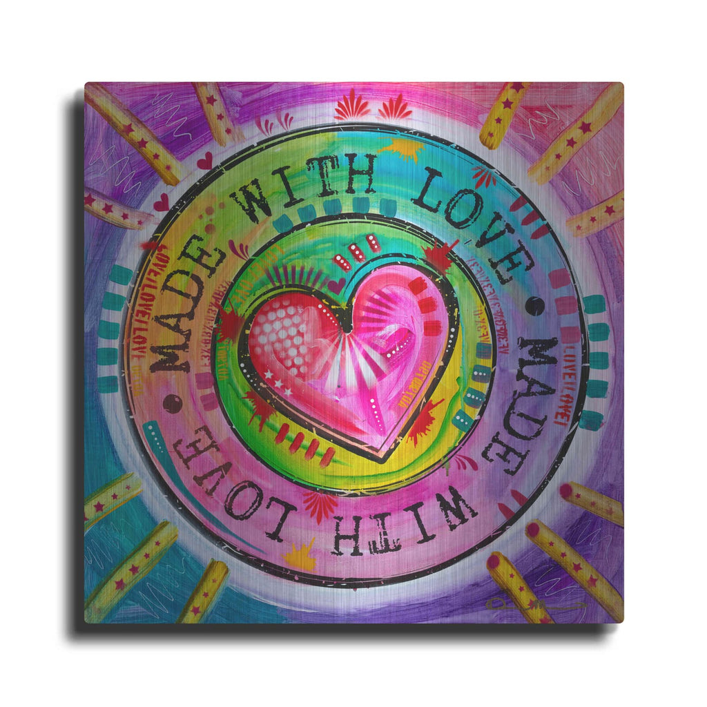 'Made with Love' by Dean Russo – Metal Wall Art