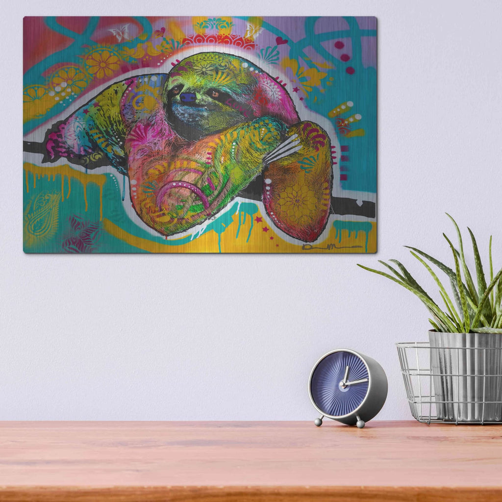 'Sloth' by Dean Russo – Metal Wall Art, 16x12 room view