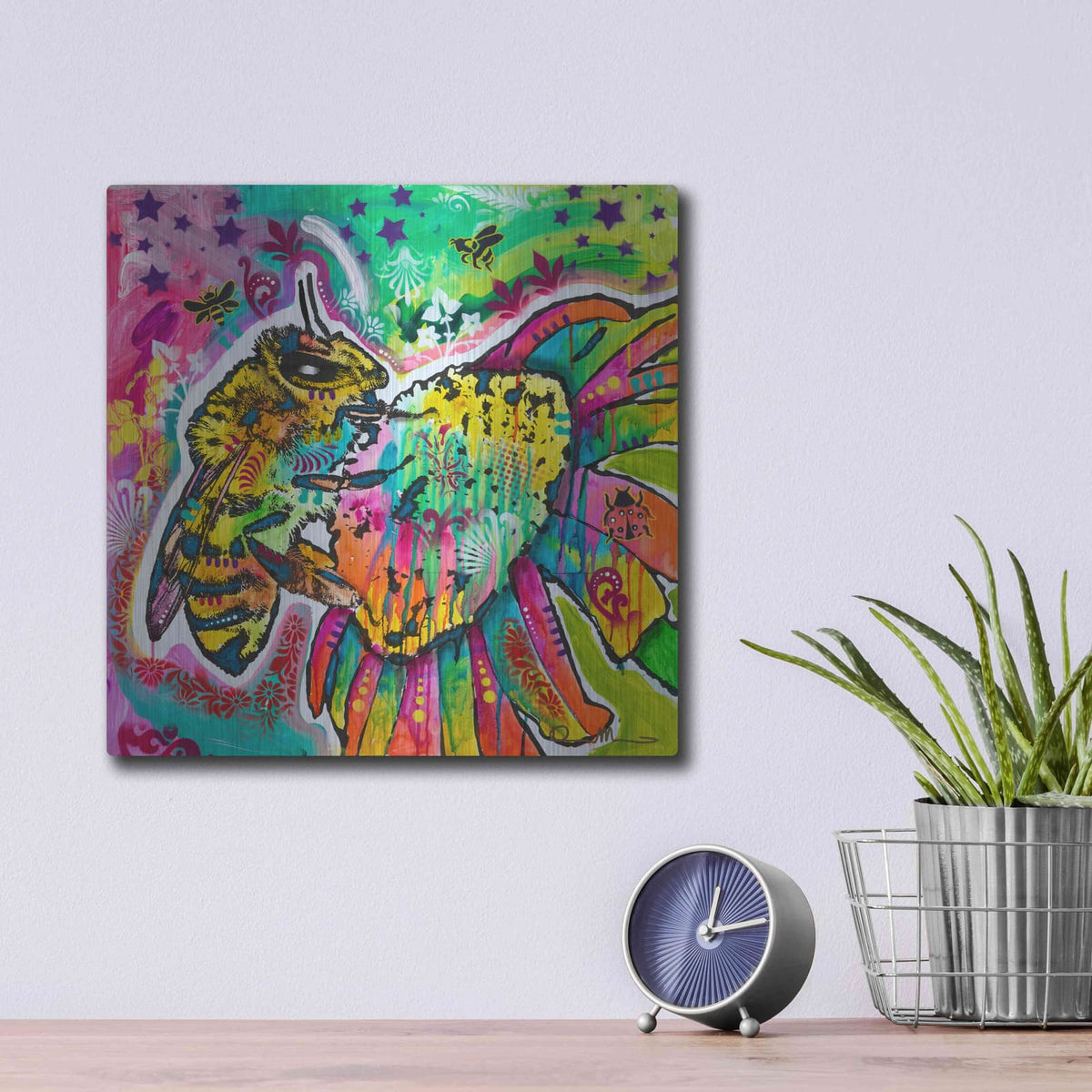 'No Apollengies' by Dean Russo – Metal Wall Art, 12x12 room view