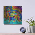 'Oddesy Unicorn' by Dean Russo – Metal Wall Art, 12x12 room view