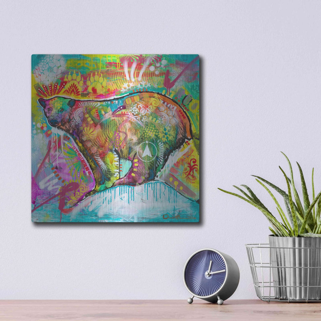 'Polar Bear 1' by Dean Russo – Metal Wall Art, 12x12 room view